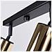 Lampada Da Soffitto Winx 4l Nero /oro Sl. 1387 - Moderno Lampade Da Soffitto Oro Nero 18.5x82x6 Cm - Foto miniatura 7
