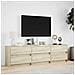 Mobile Porta TV con LED Rovere Sonoma 180x34x50cm in Truciolato - Foto miniatura 4