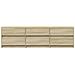 Mobile Porta TV con LED Rovere Sonoma 180x34x50cm in Truciolato - Foto miniatura 6