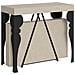 Consolle allungabile 90x40/196 cm Riza Small cashmere telaio antracite - Foto miniatura 1