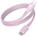 Cavo Di Ricarica E Trasferimento Usb-c /usb-c 3a Power Delivery 60w 1,2m, Rosa - Foto miniatura 1