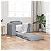 Divano Letto 2-in-1 Grigio Chiaro 98x71x83 cm Tessuto - Foto miniatura 3