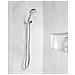 Kit Doccia Con Soffione E Flessibile Tamushal 3 Funzioni Argento - Foto miniatura 1