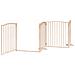 Cancello per Cani con Porta Pieghevole 4 Pannelli 320 cm Pioppo - Foto miniatura 4