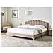 Letto Velluto Sauvian 180 X 200 Cm Tortora - Foto miniatura 1