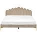 Letto Velluto Sauvian 180 X 200 Cm Tortora - Foto miniatura 4
