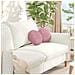 Cuscini per Seduta 2 pcs Rosa Ø 40 x 13 cm Velluto - Foto miniatura 2
