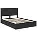 Letto con Contenitore Nero 140 x 190 cm Legno multistrato - Foto miniatura 4