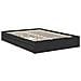 Letto con Contenitore Nero 140 x 190 cm Legno multistrato - Foto miniatura 6
