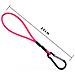 Set Da 10 Mini Cavi Elastici - Cinghie Elastiche Da 25 Cm Con Moschettone Rose Red - Foto miniatura 2