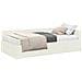 Struttura Letto Angolare con Materasso 2 pcs Crema Velluto - Foto miniatura 1