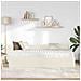 Struttura Letto Angolare con Materasso 2 pcs Crema Velluto - Foto miniatura 3