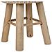 Sgabello In Cotone Intrecciato E Legno Marrone 32x32x44h - Foto miniatura 7