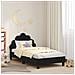 Struttura letto bambini con testata Nero 80 x 160 cm Velluto - Foto miniatura 2