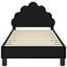 Struttura letto bambini con testata Nero 80 x 160 cm Velluto - Foto miniatura 5
