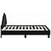 Struttura letto bambini con testata Nero 80 x 160 cm Velluto - Foto miniatura 6
