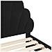 Struttura letto bambini con testata Nero 80 x 160 cm Velluto - Foto miniatura 8