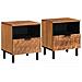 Armadio da Notte con cassetto 2 pcs Marrone 40 x 33 x 46 cm - Foto miniatura 1