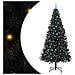 Albero di Natale con 300 LED con supporto Nero 240 cm PVC - Foto miniatura 1