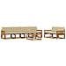 Set di divani da esterno con cuscino 7 pcs Naturale e Beige - Foto miniatura 1