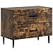 Armadio da Notte con cassetto Rovere Fumo 62 x 34,5 x 47,5 cm - Foto miniatura 1