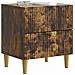 Armadio da Notte con cassetto Rovere Fumo 62 x 34,5 x 47,5 cm - Foto miniatura 2