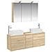 Set di mobili per il bagno 4 pcs Rovere Sonoma - Foto miniatura 1