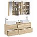 Set di mobili per il bagno 4 pcs Rovere Sonoma - Foto miniatura 3