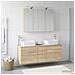 Set di mobili per il bagno 4 pcs Rovere Sonoma - Foto miniatura 4