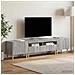 Mobile TV LED a 5 pezzi Sonoma grigio Legno ingegnerizzato - Foto miniatura 5