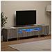 Mobile TV LED a 5 pezzi Sonoma grigio Legno ingegnerizzato - Foto miniatura 6