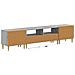 Mobile TV LED a 5 pezzi Sonoma grigio Legno ingegnerizzato - Foto miniatura 7