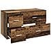 Set di mobili per il bagno 2 pz Legno antico - Foto miniatura 6