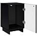 Comodino 2 pz Nero 33,5 x 34,5 x 50 cm Legno ingegnerizzato - Foto miniatura 3
