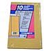 10 buste a sacco avana 250x353x40mm con soffietti e strip monodex - Foto miniatura 1