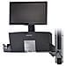 StyleView Sit-Stand Combo System with Worksurface and Small Black  - Foto miniatura 6