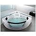 Vasca Da Bagno Bianca Con Led E Idromassaggio 155 Cm Martinica - Foto miniatura 2