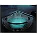 Vasca Da Bagno Bianca Con Led E Idromassaggio 155 Cm Martinica - Foto miniatura 14