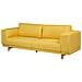 Divano A 3 Posti Color Giallo Nivala - Foto miniatura 12