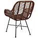 Sedia In Rattan Marrone Canora - Foto miniatura 10