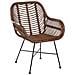 Sedia In Rattan Marrone Canora - Foto miniatura 15