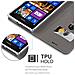 Custodia Compatibile Con Nokia Lumia 925 In Grigio Chiaro Marrone - Coperchio Protettiva Con Chiusura Magnetica, Funzione Stand E Tasca Per Le Carte - Foto miniatura 3