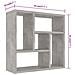 Scaffale a Parete Grigio Cemento 45,1x16x45,1 Legno Multistrato - Foto miniatura 5