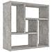 Scaffale a Parete Grigio Cemento 45,1x16x45,1 Legno Multistrato - Foto miniatura 1