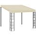 Gazebo A Parete 3x3 M Crema In Tessuto - Foto miniatura 1