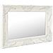 Specchio Da Parete Stile Barocco 60x40 Cm Bianco - Foto miniatura 4