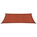 Vela Parasole 160 G / m? Terracotta 4x7 M In Hdpe - Foto miniatura 3