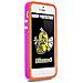 Custodia per Apple iPhone 4, arancione / rosa - Foto miniatura 1