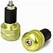Set Bilancieri Stabilizzatori Manubrio Contrappesi Moto Scooter Alluminio Oro - Foto miniatura 4