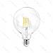 Lampadina Led Filamento G125 6w Attacco E27 750 Lumen 6500k Luce Fredda D125h175mm Angolo 360 Equivale A 57w Incadescenza - Foto miniatura 1